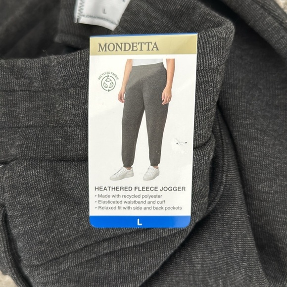 Monetta heathered fleece jogger NWT - Picture 6 of 6
